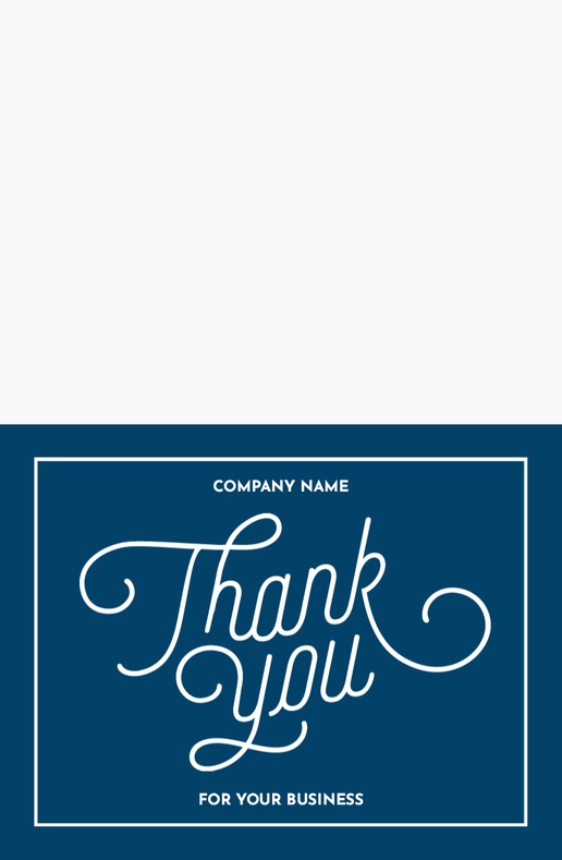 A business thank you professional blue white design for Business