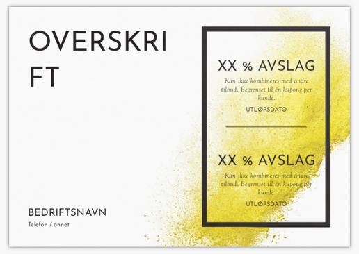 Forhåndsvisning av design for Designgalleri: Kunstgallerier Postkort, A5 (148 x 210 mm)