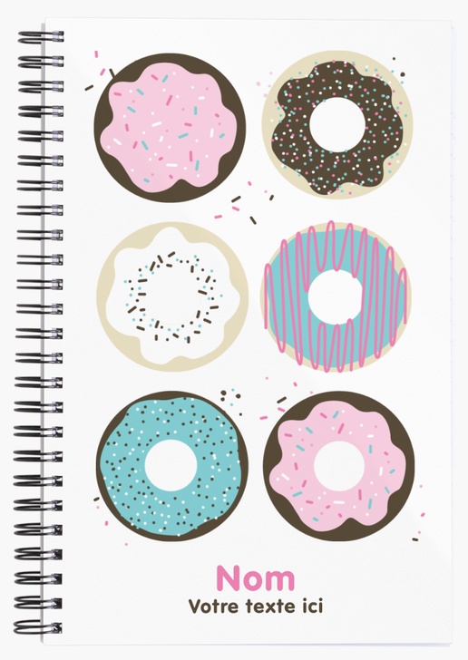 Aperçu du graphisme pour Galerie de modèles : carnets à spirale pour boulangerie/pâtisserie