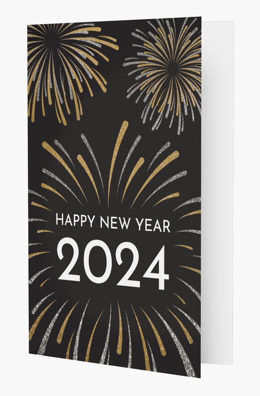 A happy new year sparkle gray design for Events