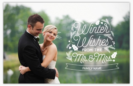 A mr and mrs married christmas white design for Elegant with 1 uploads