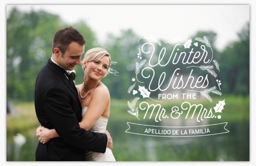 Un señor y señora navidad casada diseño blanco para Elegante con 1 imágenes