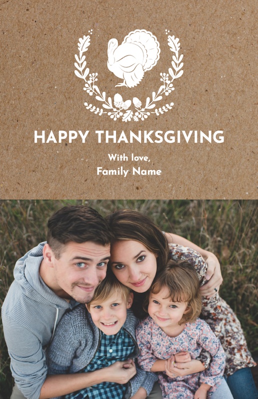 A 1 image happy thanksgiving gray white design for Events with 1 uploads