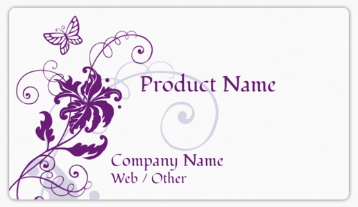Design Preview for Design Gallery: Florals & Greenery Product Labels on Sheets, 2" x 3.5" Rounded Rectangle