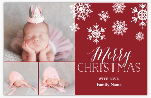 A 3 collage logo red pink design for Christmas with 3 uploads