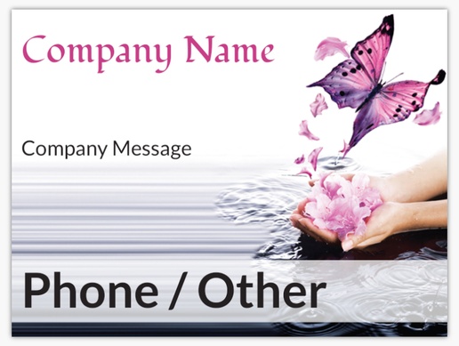 Design Preview for Beauty Consulting & Pampering Lawn Signs Templates, 18" x 24" Horizontal