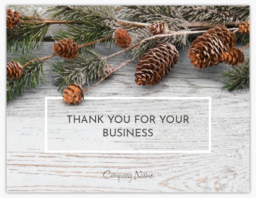 A thank you for your business seasonalprep white brown design for Business