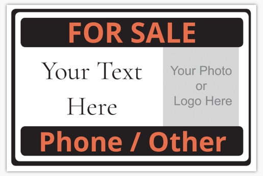 Design Preview for Property & Estate Agents Lawn Signs Templates, 24" x 36" Horizontal