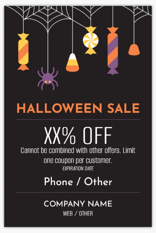 A halloween sale candy gray design for Purpose