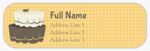 Design Preview for Bakeries Return Address Labels Templates, White Paper