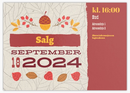Forhåndsvisning av design for Designgalleri: Høsttakkefest Postkort, A6 (105 x 148 mm)