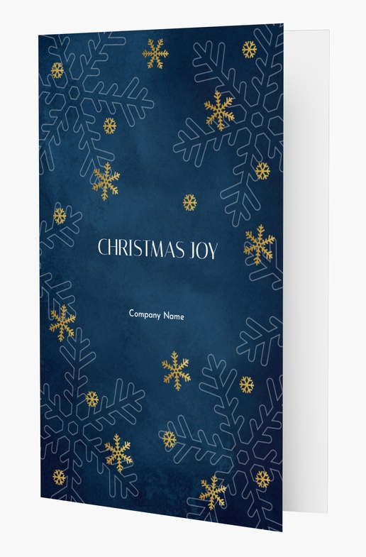 A business snowflakes blue design for Christmas