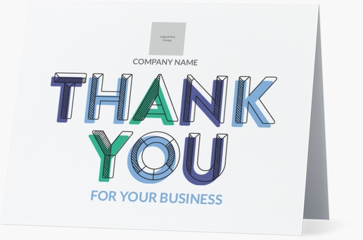 A 1 image thank you for your business white gray design with 1 uploads