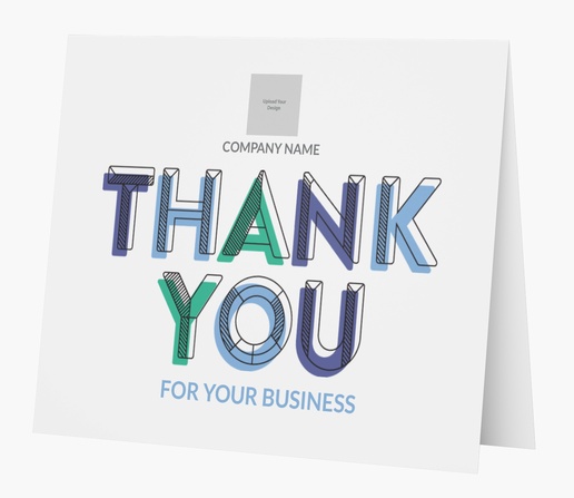 A 1 image thank you for your business white purple design for Occasion with 1 uploads