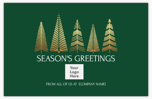 A gold trees green design for Greeting with 1 uploads