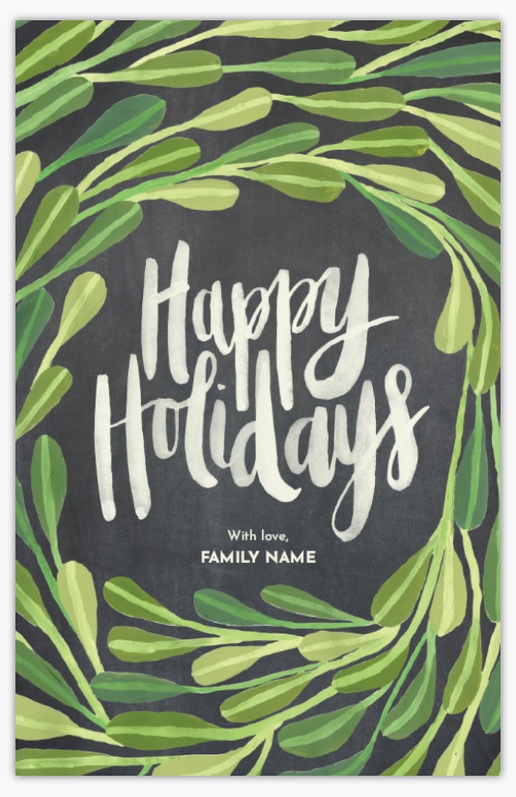 A lettering botanicalcards gray green design for Business