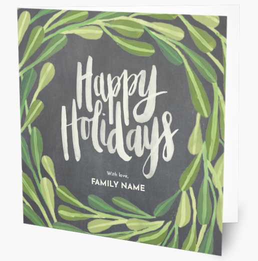A freshgreens happy holidays gray green design for Holiday