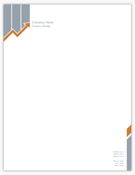 Design Preview for Finance & Insurance Letterhead Templates