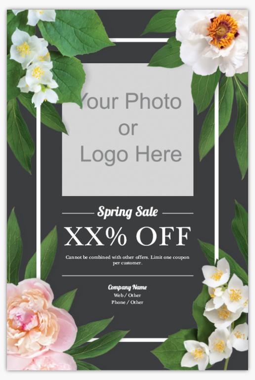 Design Preview for Design Gallery: Florals & Greenery Aluminum A-Frame Signs, 1 Insert - No Frame 24" x 36"