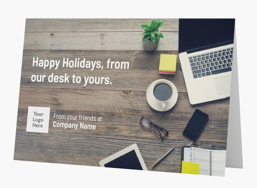 A photo company gray brown design for Holiday with 1 uploads