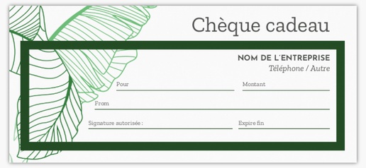 Aperçu du graphisme pour Modèles de chèque et bon cadeau personnalisé