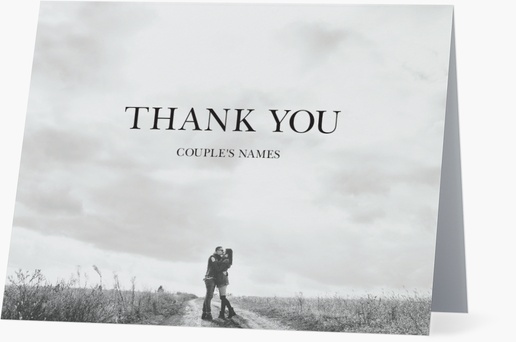 Design Preview for Design Gallery: Wedding Custom Thank You Cards, Folded 5.5" x 4"