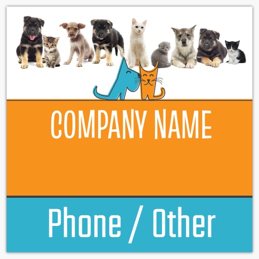 Design Preview for Pet Supply Stores Lawn Signs Templates, 48" x 48" Horizontal