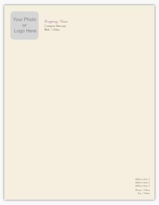 Design Preview for Elegant Letterhead Templates