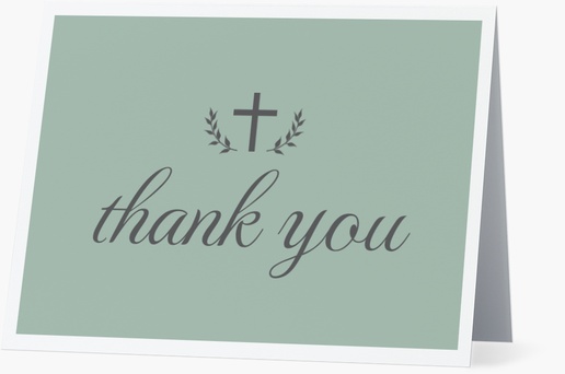 Design Preview for Personalized Funeral Thank You Cards, Folded 5.5" x 4"
