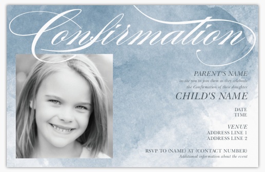 Design Preview for Confirmation Invitations & Announcements Templates & Designs, Flat 18.2 x 11.7 cm