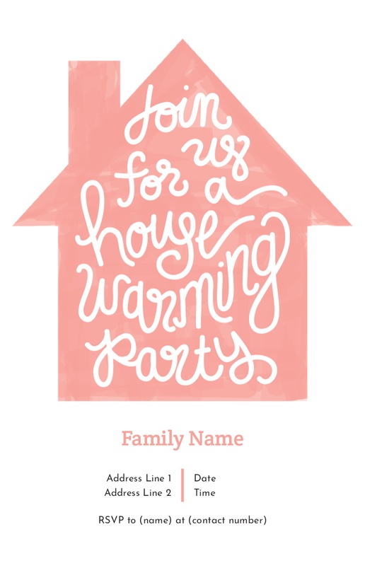 A moving home white pink design for Moving