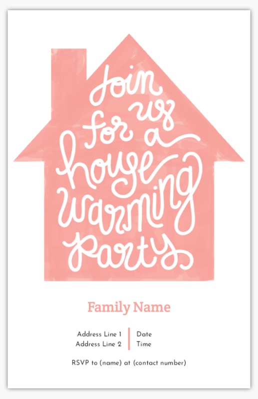 A moving home white pink design for Moving