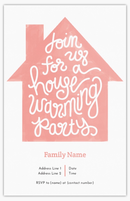 Design Preview for Design Gallery: Housewarming Party Invitations & Announcements, Flat 18.2 x 11.7 cm