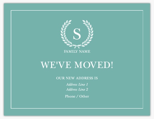 Design Preview for Design Gallery: Moving Announcements Invitations & Announcements, 5.5" x 4" Flat