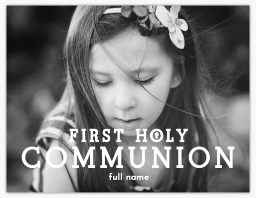 A first holy communion 1 image white design for Traditional & Classic with 1 uploads