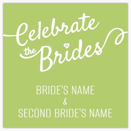Design Preview for Bridal Shower Lawn Signs Templates, 48" x 48" Horizontal