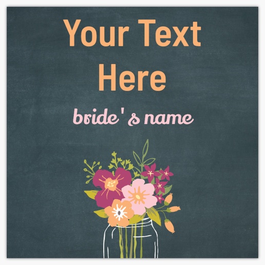 Design Preview for Bridal Shower Lawn Signs Templates, 48" x 48" Horizontal