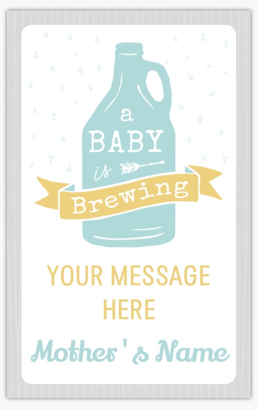 Design Preview for Design Gallery: Baby Shower Vinyl Banners, 2.5' x 4' Indoor vinyl Single-Sided