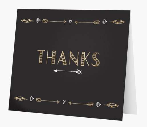 A lettering thank you gray design