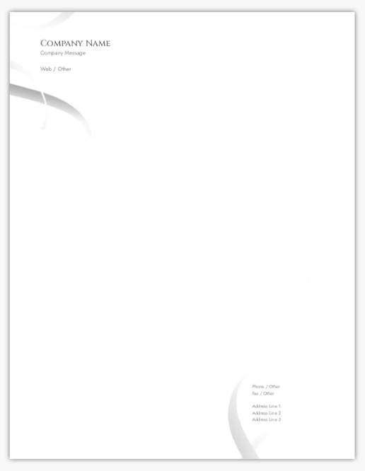 Design Preview for Business Services Letterhead Templates