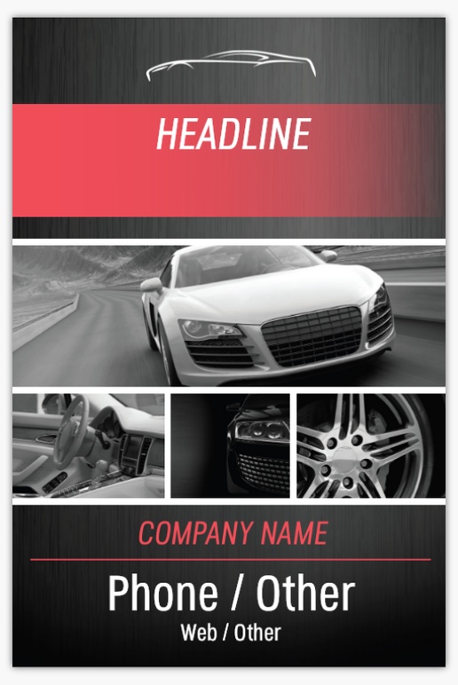 Design Preview for Automotive & Transportation Signicade® Templates