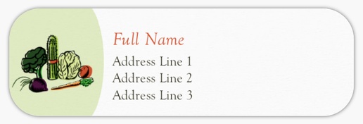 Design Preview for Design Gallery: Organic Food Stores Return Address Labels, White Paper