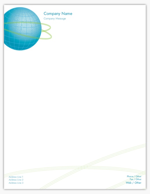 Design Preview for Design Gallery: Business Services Letterhead