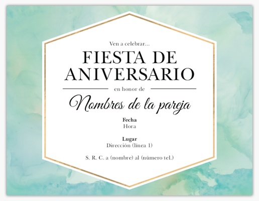 Un aqua aniversario diseño gris blanco para Ocasión