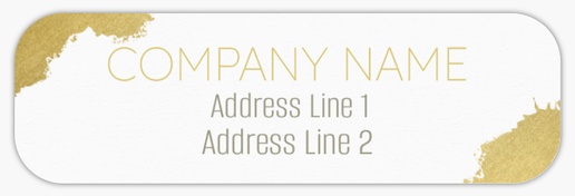 Design Preview for Art Galleries Return Address Labels Templates, White Paper