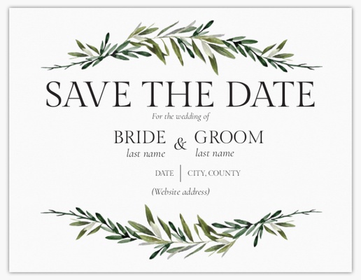 Design Preview for Design Gallery: Traditional & Classic Save The Date Cards, Flat 10.7 x 13.9 cm