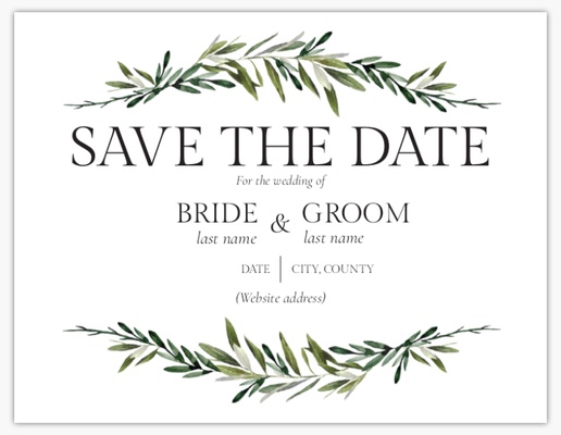 Design Preview for Design Gallery: Traditional & Classic Save the Date Cards, 5.5" x 4"