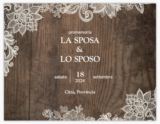Anteprima design per Galleria di design: biglietti save the date per vintage, 13,9 x 10,7 cm