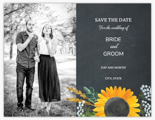 A save the date rustic gray design for General Party with 1 uploads