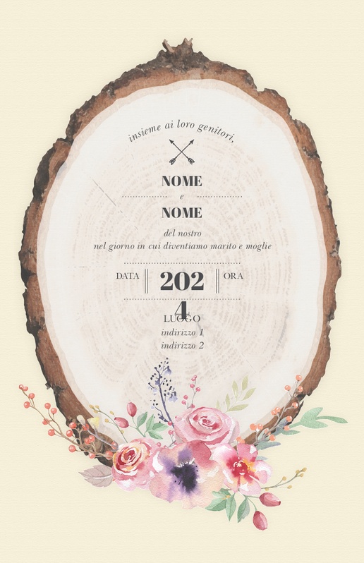 Anteprima design per Galleria di design: partecipazioni di matrimonio per bohémien, Piatto 21.6 x 13.9 cm